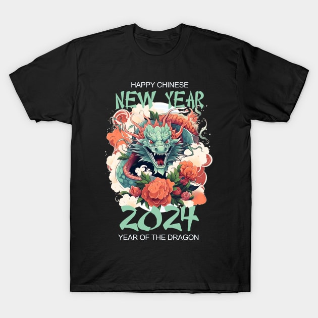 Chinese new year 2024, year of the dragon T-Shirt by LollysLane